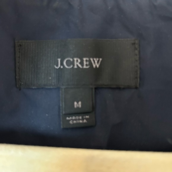 Jcrew navy gingham vest size: m - Picture 2 of 2